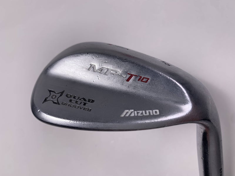 Mizuno MP T 10 White Satin Chrome Wedge 60* 5 Dynamic Gold Wedge Steel Mens RH