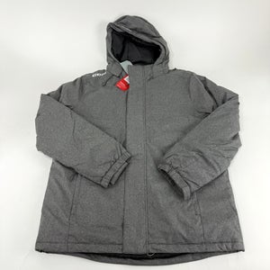 New Grey CCM Heathered Team Winter Jacket | Senior Large  | #191520307806