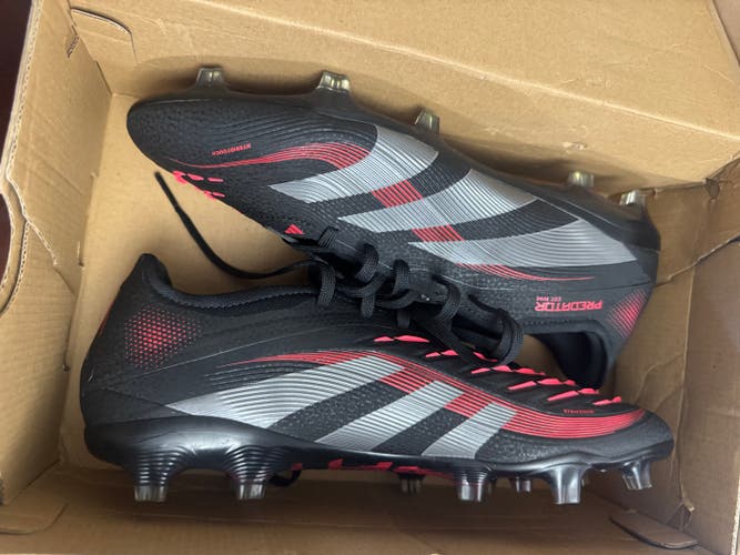 Black Men's Size M 9.5 Adidas Predator Pro FT FG Molded Cleats Cleats (New)