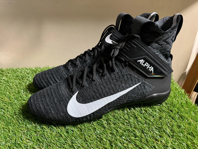 Nike Alpha Menace Elite 2 Flyknit Football Cleats CI1530-001 Men's Size 10.5 NEW