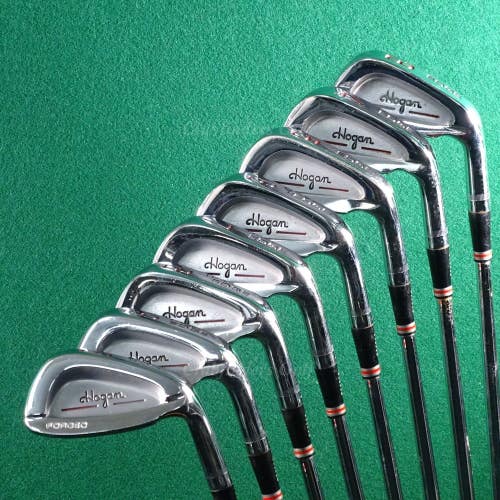 VINTAGE Ben Hogan Edge Forged 3-EW Iron Set Factory Apex 4 Steel Stiff