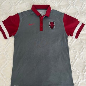 Arkansas Razorbacks Nike Dri Fit Performance Polo - Mens Small