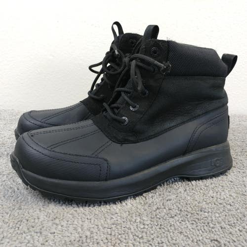 UGG Emmett Duck Boots Mens Size 8 Boot Waterproof Winter Snow Shoes Lace Up