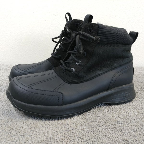 UGG Emmett Duck Boots Mens Size 8 Boot Waterproof Winter Snow Shoes Lace Up