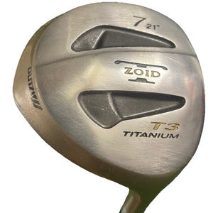 Mizuno T3 TZoid Titanium 7 Wood 21* Turbo Gold Ladies Graphite 40.5" RH New Grip