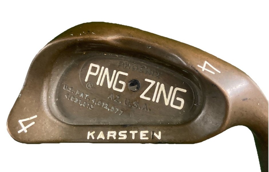 Ping Zing BeCu 4 Iron Black Dot RH Men's +1" Stiff Graphite 39.25" New Grip Nice