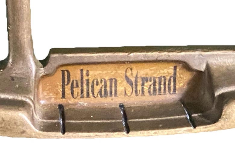 Pelican Strand Commemorative Blade Putter Steel Shaft 35" RH Nice Tour Wrap Grip