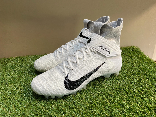 Nike Alpha Menace Elite 2 P Football Cleats White Men's 12 WIDE BV3298-100 NEW