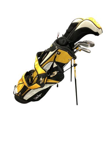 Used Walter Hagen HAGEN JR SERIES 3 DELUXE 9-12YO Jr Package Set RH Yellow 8 Piece 11347-S000251612