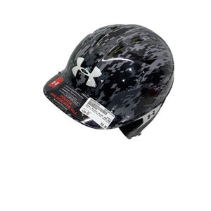 Used Under Armour BLACK AND GREY CAMO HELMET Batting Helmet No Mask Black One Size 11347-S000251545