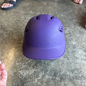 Purple baseball helmet