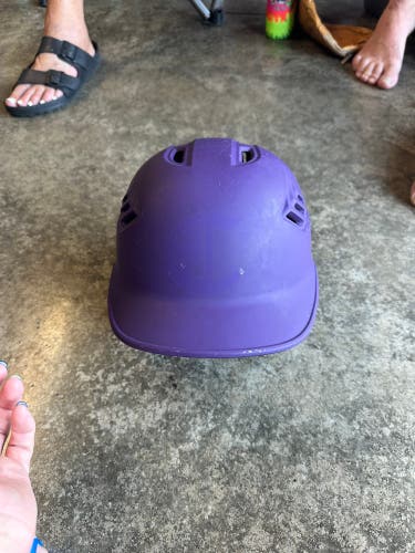 Purple baseball helmet