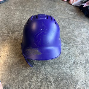 Purple baseball helmet