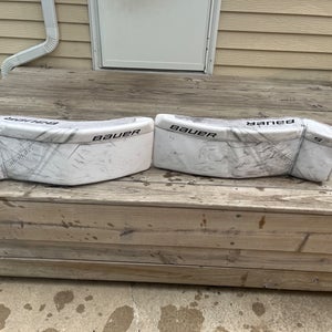 Senior Small Bauer S27 Goalie Leg Pads (Used)