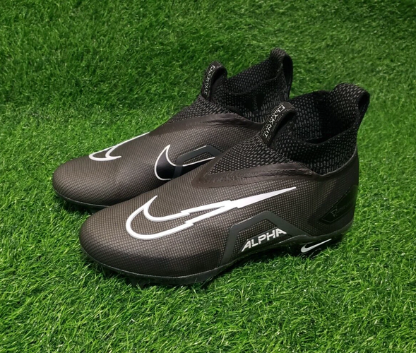 Nike Alpha Menace Elite 3 Black White Football Cleats CT6648-010 Size 11.5 NEW