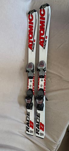 Unisex Atomic 120 cm Racing Race 8 Skis With Bindings (Used)