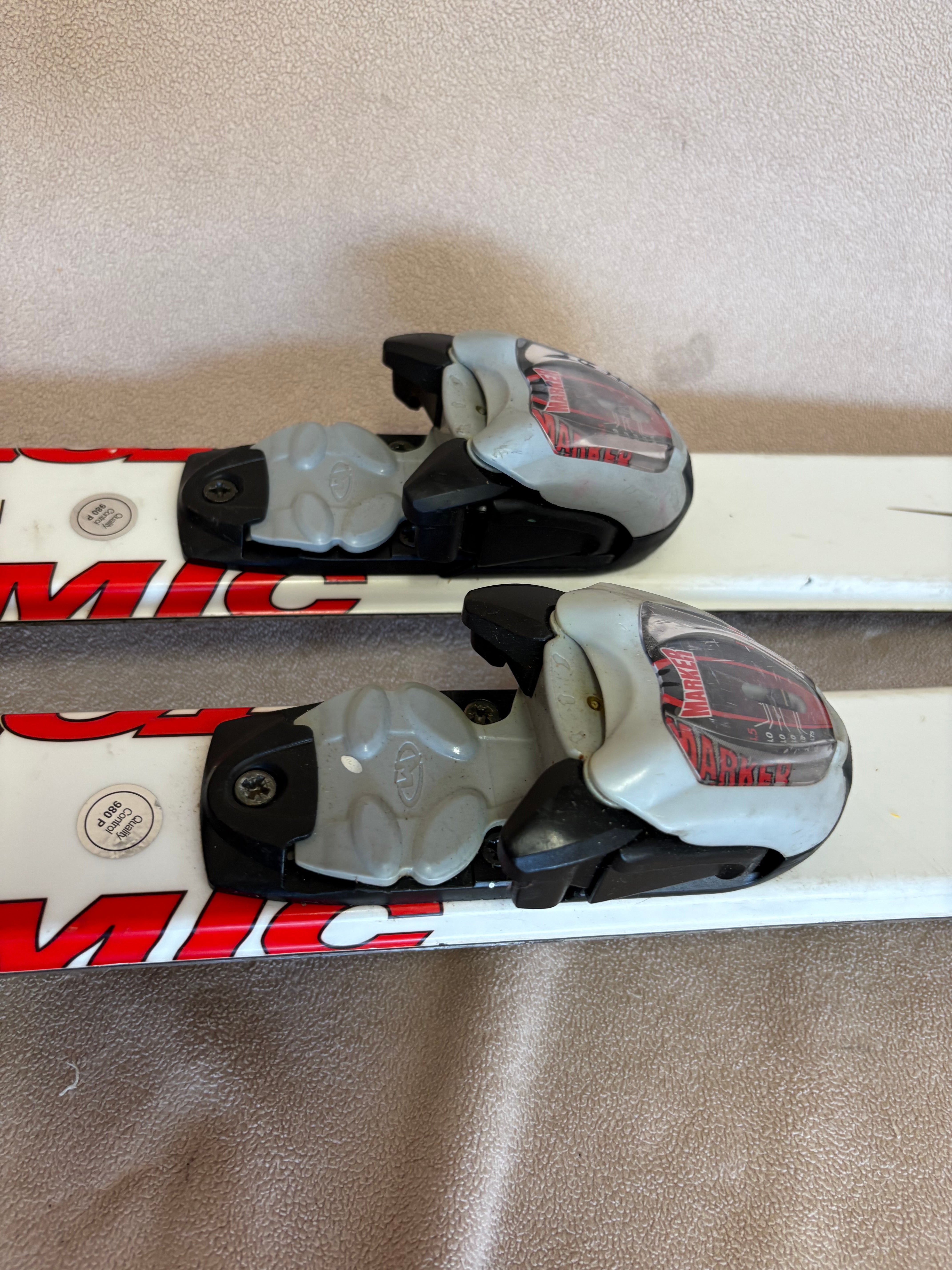 Unisex Atomic 120 cm Racing Race 8 Skis With Bindings (Used