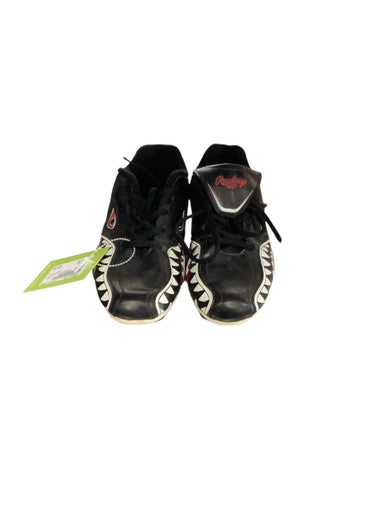 Used Rawlings TSHARK BB/SB Cleats Black Junior 03 11686-S000044706