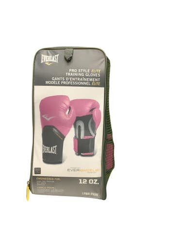 Used Everlast EVERSHIELD Heavy Bag Gloves Pink MD 11686-S000044692