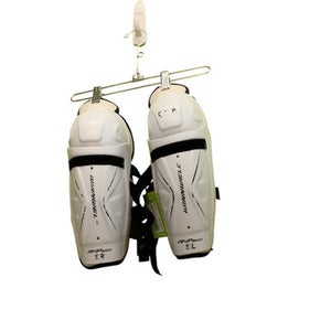 Used WinnWell AMP500 Junior Shin Guards White 10" 11686-S000044693