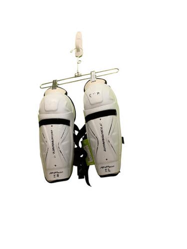 Used WinnWell AMP500 Junior Shin Guards White 10" 11686-S000044693