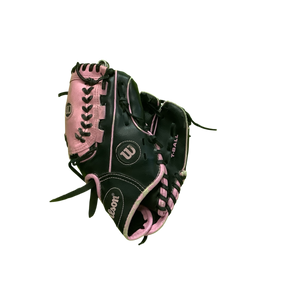 Used Wilson T BALL BB/SB Glove RH Throw Black 10" 11686-S000044673