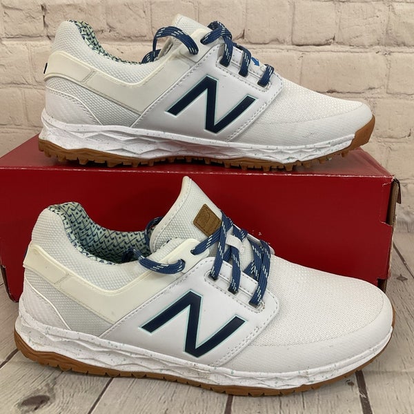 New Balance NBGW4000WBP Womens Fresh Foam Golf Shoes White Blueprint 10 B Medium
