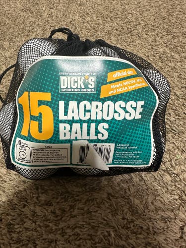 Lacrosse Ball 15 Pack (New)