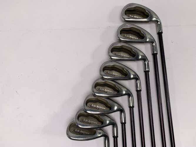 Callaway Big Bertha 2004 Iron Set 4-PW+GW Big Bertha Gems 65i 65g Ladies RH
