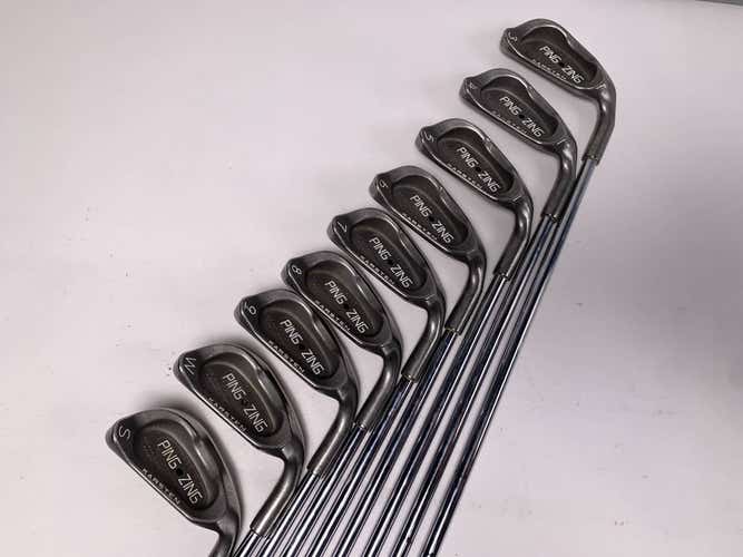 Ping Zing Iron Set 3-PW+SW Black Dot Karsten JZ Stiff Steel Mens RH