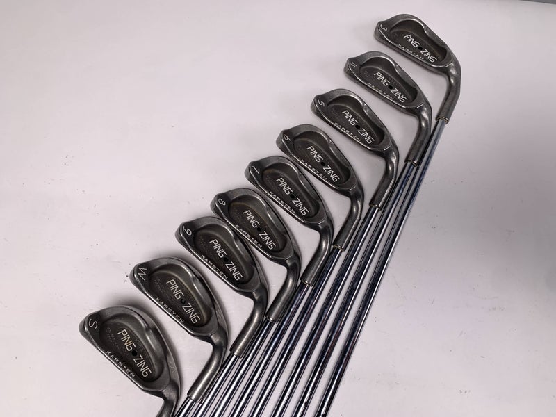 Ping Zing Iron Set 3-PW+SW Black Dot Karsten JZ Stiff Steel Mens RH