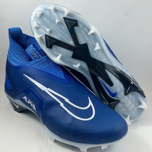 Nike Alpha Menace Elite 3 Royal Blue Football Cleats Men's 12 CT6648-414 NEW