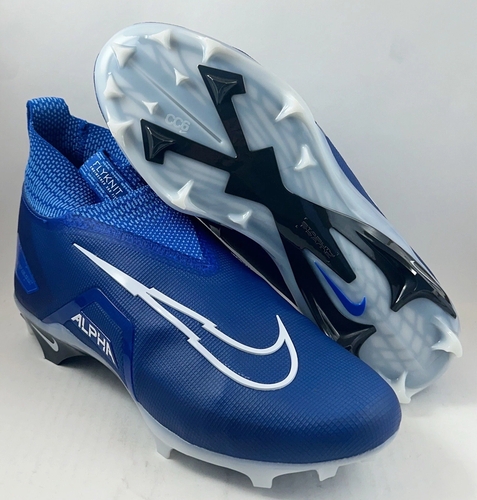 Nike Alpha Menace Elite 3 Royal Blue Football Cleats Men's 12 CT6648-414 NEW