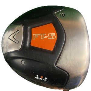 Callaway FT-5 Driver 10* N RH Fujikura Fit-On E Stiff Graphite 44.5" New Grip