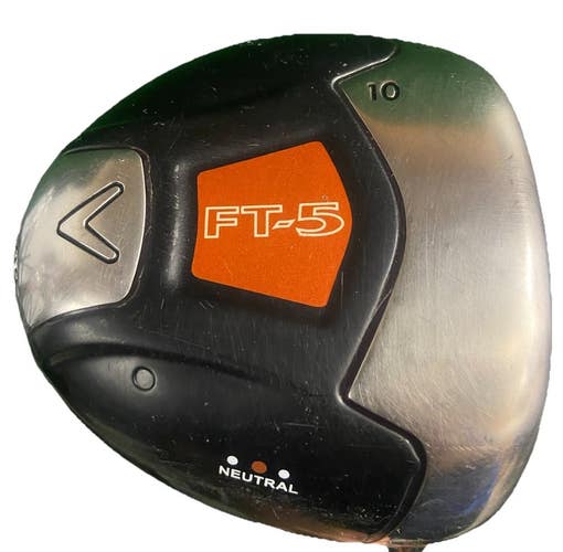Callaway FT-5 Driver 10* N RH Fujikura Fit-On E Stiff Graphite 44.5" New Grip