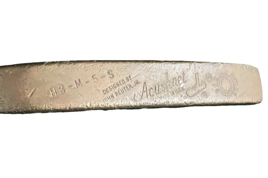 Acushnet Bullseye HB-M-5-S Reuter Jr Putter RH Fluted Steel 34.5" Flared Tip