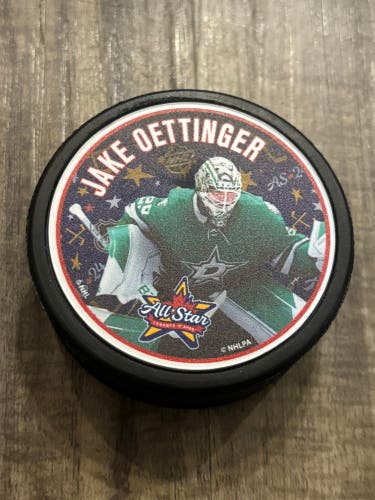 Dallas Stars Jake Oettinger 2024 NHL All Star Hockey Puck