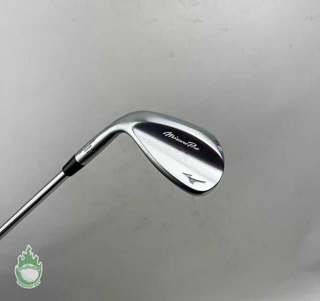 Used LH Mizuno T-1 White Satin C Grind Wedge 58*-08 S400 Stiff Steel Golf Club
