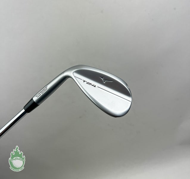 Used LH Mizuno T-1 White Satin D Grind Wedge 56*-10 S400 Stiff Steel Golf Club