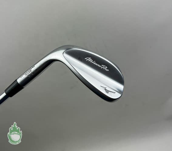 Used LH Mizuno T-1 White Satin S Grind Wedge 52*-10 S400 Stiff Steel Golf Club