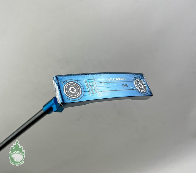 New LH Mizuno M Craft OMOI 02 Blue Ion Forged 34" Putter Steel Golf Club