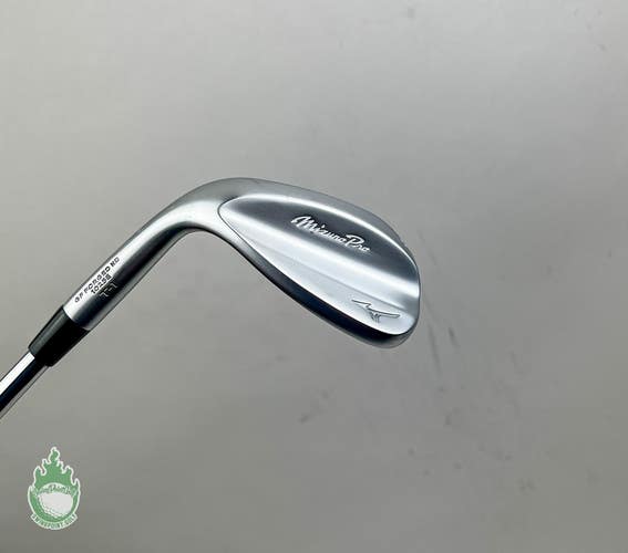Used LH Mizuno T-1 White Satin V Grind Wedge 58*-10 S400 Stiff Steel Golf Club