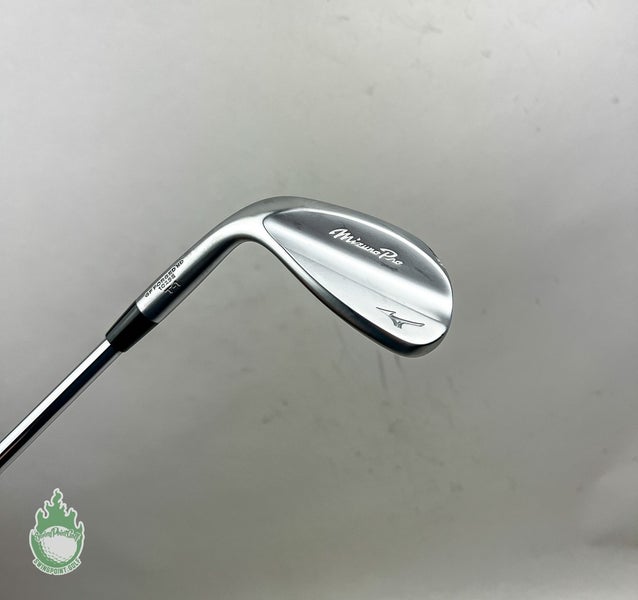 Used LH Mizuno T-1 White Satin M Grind Wedge 56*-10 S400 Stiff Steel Golf Club