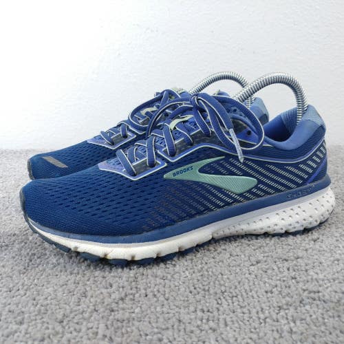 Brooks Ghost 12 Womens Size 7 Running Shoes Blue Athletic Low Top Sneakers