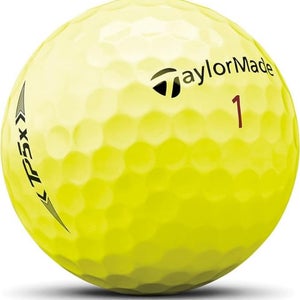 Taylor Made TP5x Golf Balls(Yellow, 3pk) 1 Sleeve 2021  NEW