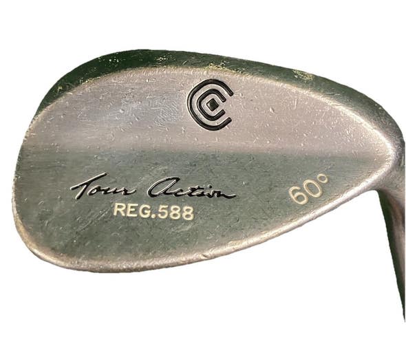 Cleveland Reg 588 Tour Satin Chrome Lob Wedge 60* RH Stiff Steel 34.5" New Grip