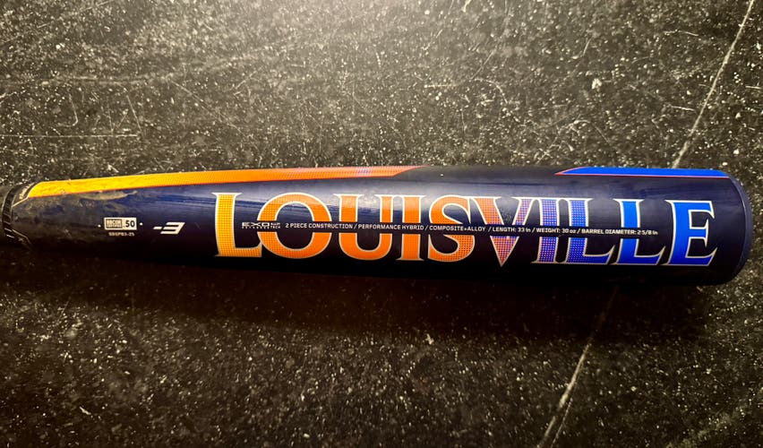 2025 Louisville Slugger Select PWR Hybrid BBCOR Certified Bat (-3)  30 oz 33" (Used)