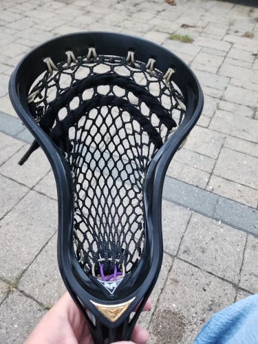 Rare Warrior Limited Edition Black and Gold Strung Rabil 2X Head (Used)