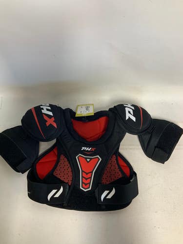 Used Phx BLACK Youth Shoulder Pads SM 11823-S000033003