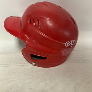 Used Rawlings RED Batting Helmet No Mask Red M/L 11823-S000032967